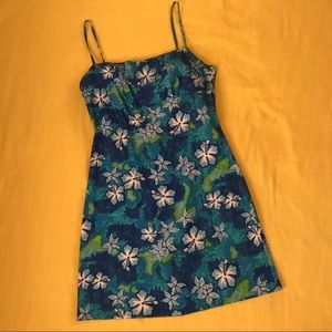 🌞SUMMER SALE🌞Blue Flowered Summer Mini Dress